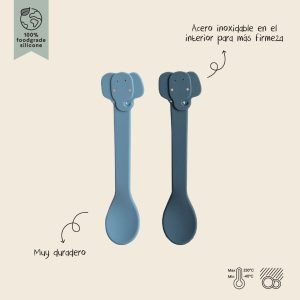 TRIXIE Set de dos Cucharas Silicona Elefante
