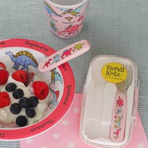 TYRRELL KATZ set de cubiertos Dinos Pink