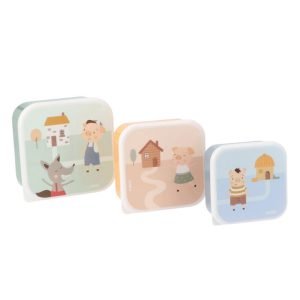 TUTETE 3 cajas almuerzo The Three Little Pigs