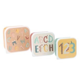 TUTETE 3 cajas almuerzo Funny Letters