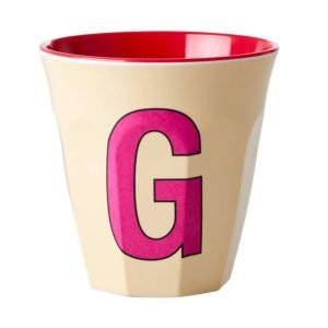 RICE Vaso Mediano Melamina Cream G