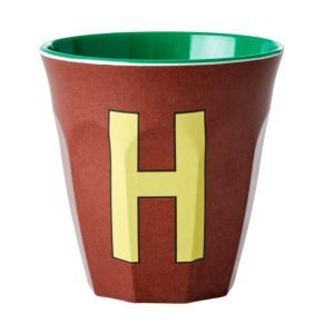 RICE Vaso Mediano Melamina Brown H