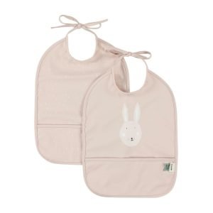 TRIXIE Pack de 2 baberos impermeables Conejo