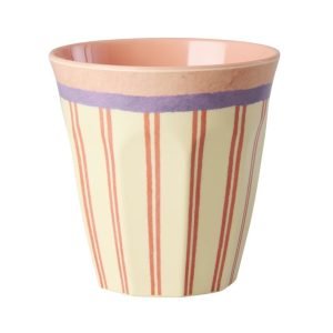 RICE vaso medium Stripey Love Cream