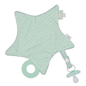 SARO doudou estrellita papel crujiente Ladrillo Menta