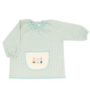 TUTETE bata escolar Vichy con Bolsillo Central 3 Little Pigs