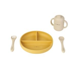 SARO Set de alimentación Food & Fun Mostaza