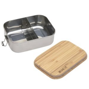 LÄSSIG Lunchbox Stainless Bamboo Nature