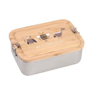 LÄSSIG Lunchbox Stainless Bamboo Nature