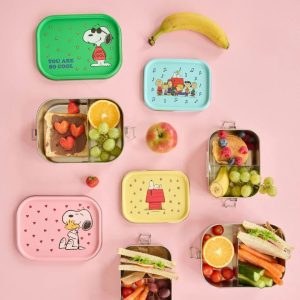 RICE caja de almuerzo Acero Yellow Snoopy