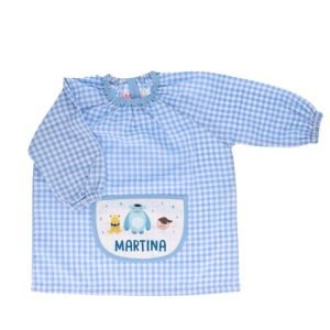 TUTETE bata escolar con Bolsillo Central Little Monster