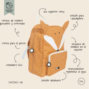 TRIXIE mochila Fox