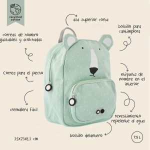 TRIXIE mochila Oso Polar