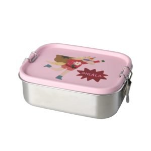 RICE caja de almuerzo Acero Hero Cream Pink