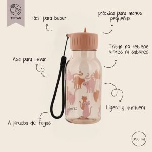 TRIXIE Botella de Tritán 350ml Charming Cat