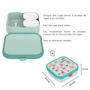 MEPAL Caja bento Campus grande Animal Friends