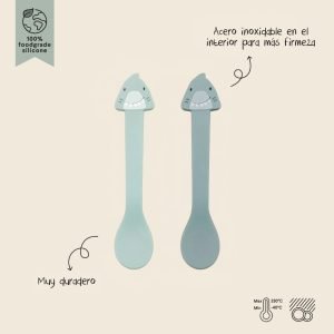 TRIXIE Set de dos Cucharas Silicona Shark