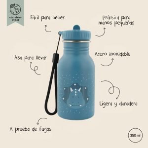 TRIXIE Botella de Acero 350ml Triceratops