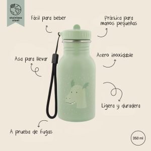 TRIXIE Botella de Acero 350ml Dragon