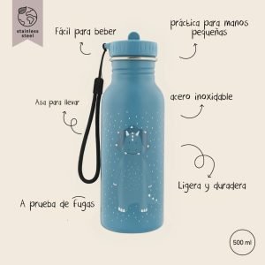 TRIXIE Botella de Acero 500ml Triceratops