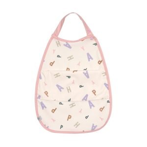 LASSIG babero mediano con bolsillo Fruits Peach