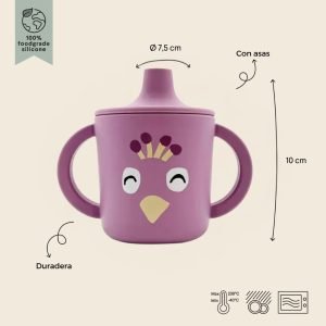 TRIXIE Taza Silicona Pavo Real
