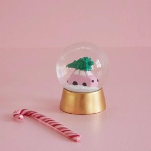 RICE Snow Globe Xmas Car
