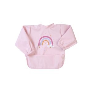 SARO babero manga larga impermeable Rainbow Rosa
