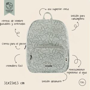 TRIXIE mochila Daring Dino