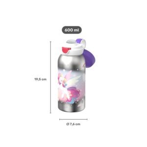 MEPAL Botella acero Flip Cap 600ml Unicorn Gl.