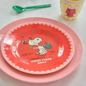 RICE Plato postre Snoopy Red Snoopy