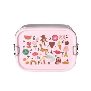RICE caja de almuerzo Acero ABC Pink