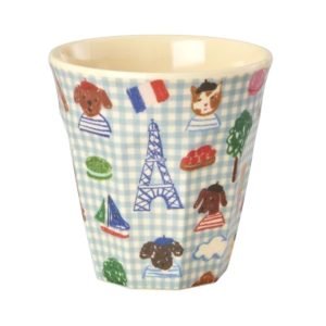 RICE vaso mediano Paris Blue