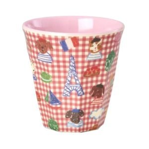 RICE vaso mediano Paris Red
