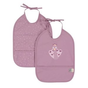 TRIXIE 2 baberos impermeables Peacock