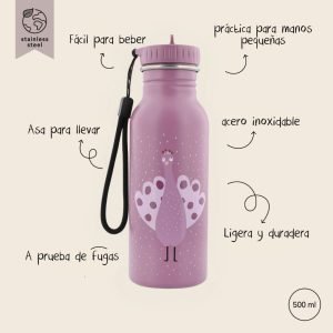 TRIXIE Botella de Acero 500ml Pavo Real